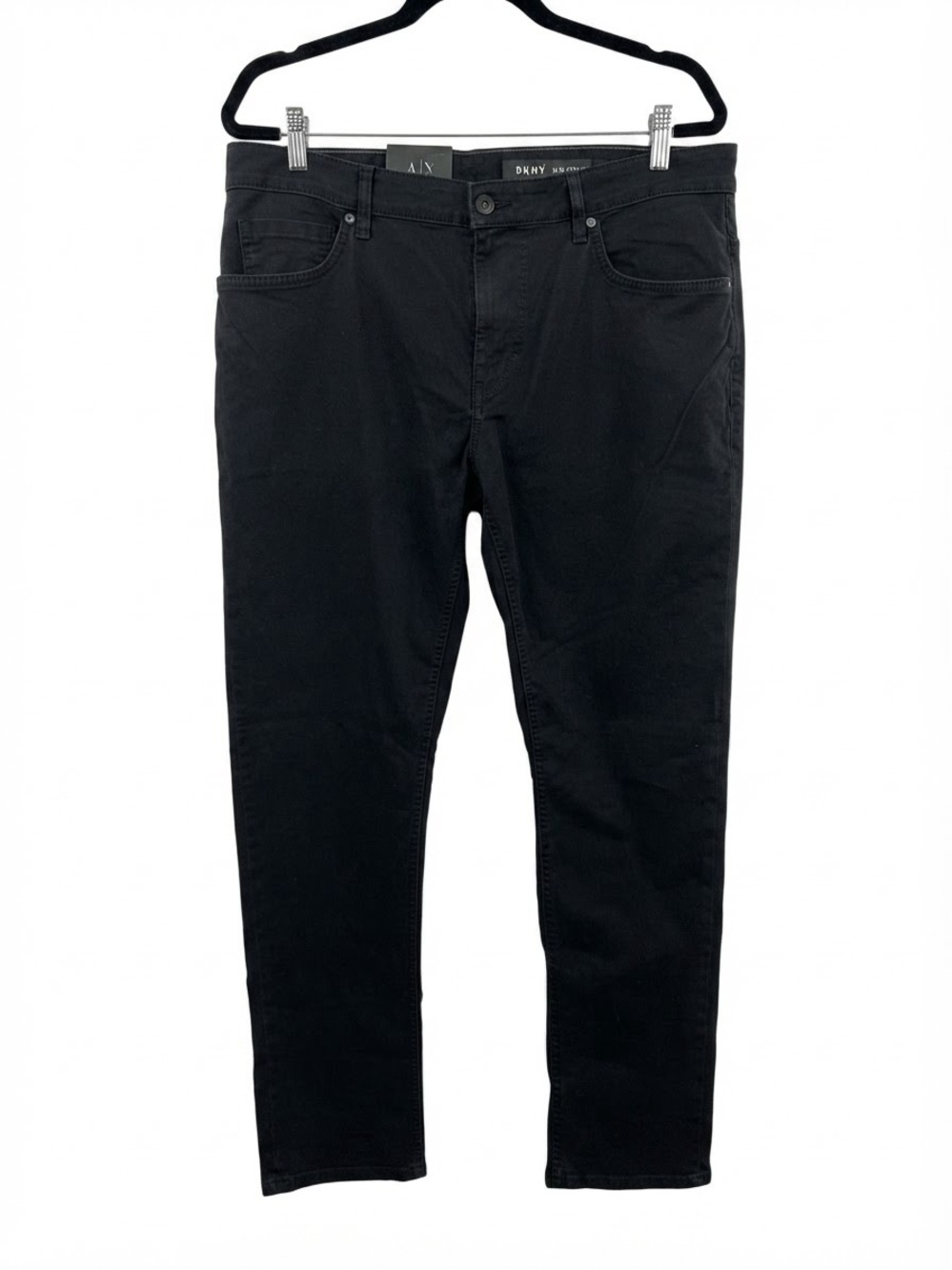 Dkny Black Bedford Stretch Slim Straight Pants for Men NWT W36 L32